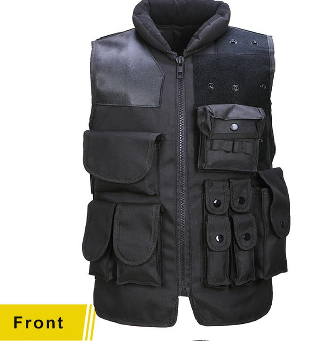 Tactical Vest Black Mens Military Hunting Vest
