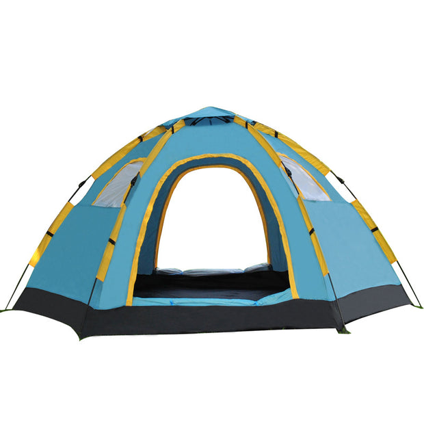 outdoor camping quick tent, 5-8 people camping tent camping, lazy quicksix angle speed tent