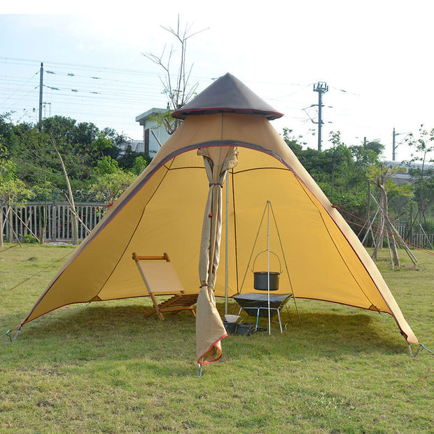 Factory direct Indian tent outdoor wind type camping tent awning camping tower