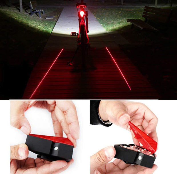 USB charging warning light bicycle tail light