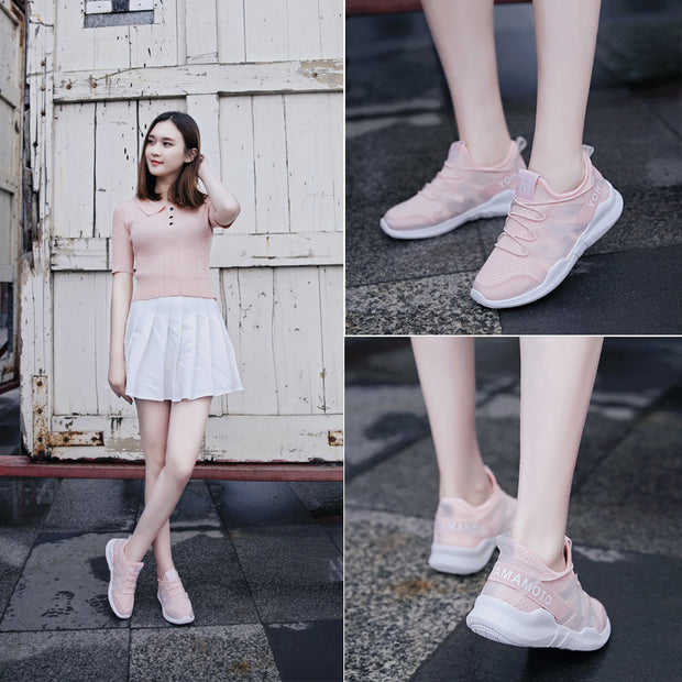 White Shoes Increased Breathable Casual Running Shoes