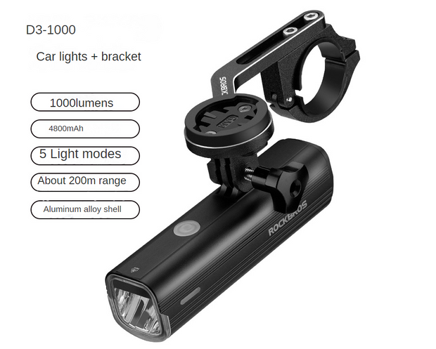 Bicycle light headlights night riding glare flashlight USB charging