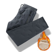 Zip Pocket Large Size Windproof Warm Jogging Pants