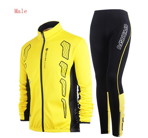 Spring and autumn bicycle Jersey long-sleeved suit men and women models mountain bike team version of clothes autumn and winter coat