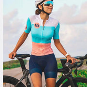 Pineapple Women's Bicycle Short Sleeve Cycling Jersey Suit Cycling Shirt Outdoor Clothing